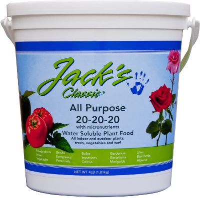 J R Peters Jack's Classic All Purpose 20-20-20 fertilizer 4lb